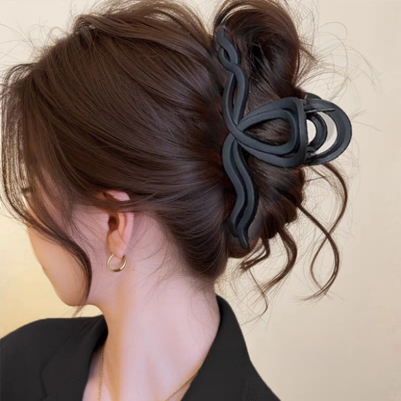 ins 大型グリッパーシャーククリップハイエンドミックスカラーヘアピン女性のヘアボリュームマルチプレートヘアピン多用途気質帽子|undefined