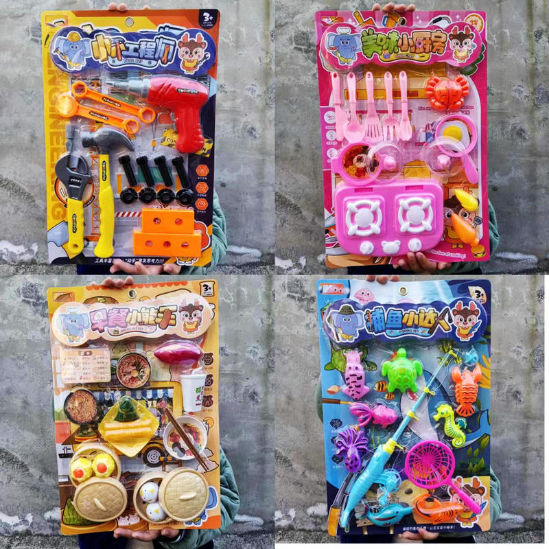 Fábrica niños jugar casa tablero colgante juguete equipo médico vajilla carro postre corte joyería tablero colgante al por mayor