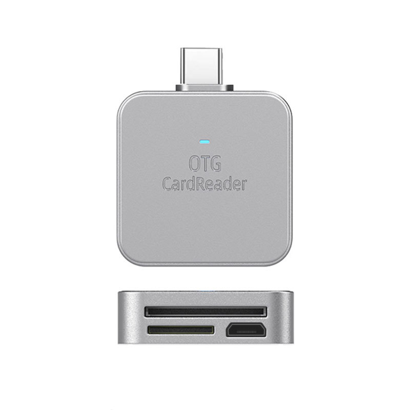 Aplicable al iPhone 2-en-1 Multi-función lector de tarjetas micro teléfono móvil tipo-c tableta SD/TF lector de tarjetas