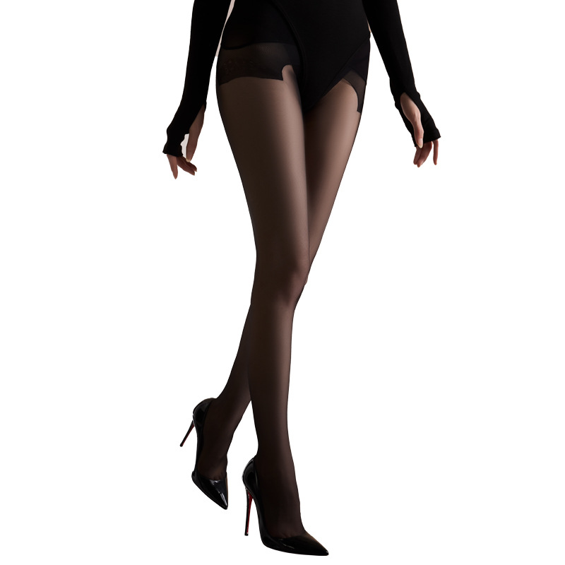 Medias sin costuras de dama anti-hock silk durable verano ultra delgada no se caiga el archivo de seda anti-hock silk pantalones negras
