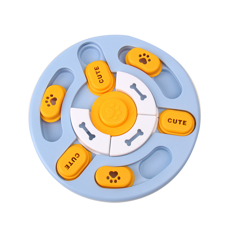 Juguete de sonido redondo azul amarillo