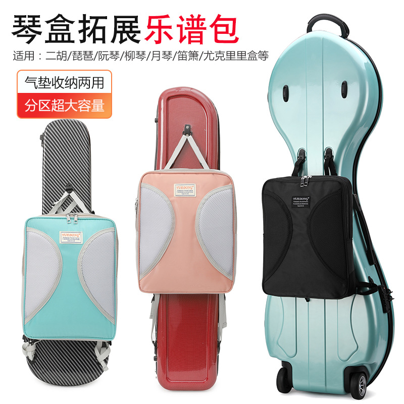 二胡琴盒琵琶箱子乐谱包拓展配件袋中阮柳琴月琴小提琴乐器盒套