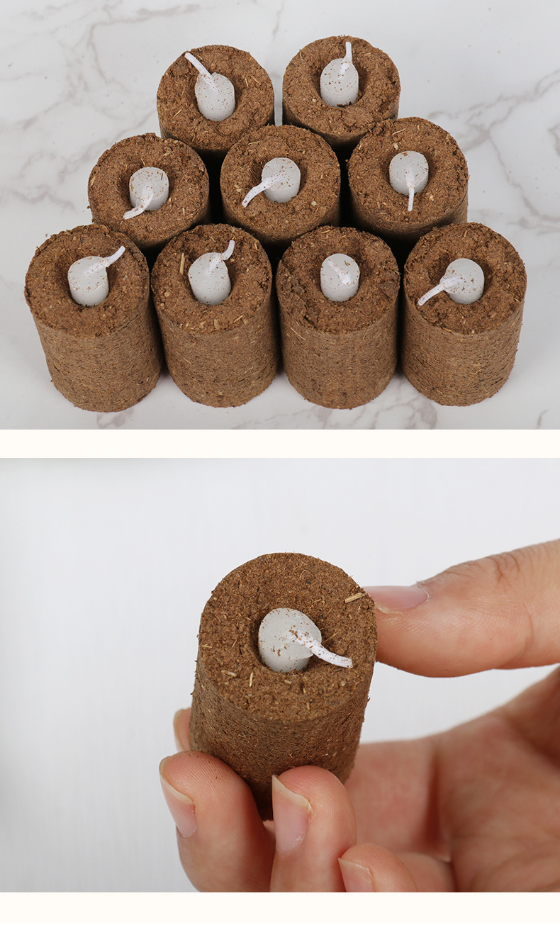 Candle-Style Moxa Sticks 40 Pack Ai Zhu Moxibustion Rolls for Home Warming Care details