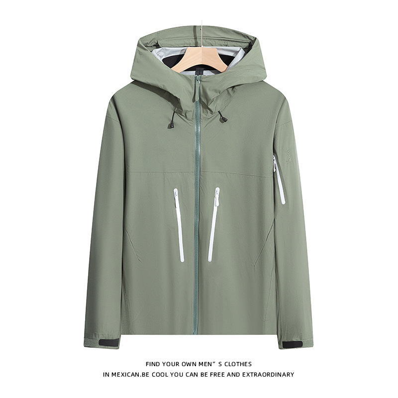 鳥の同じタイプのsvアルファベータ屋外突撃服シームレスゴム防水防風レジャースポーツジャケット|undefined