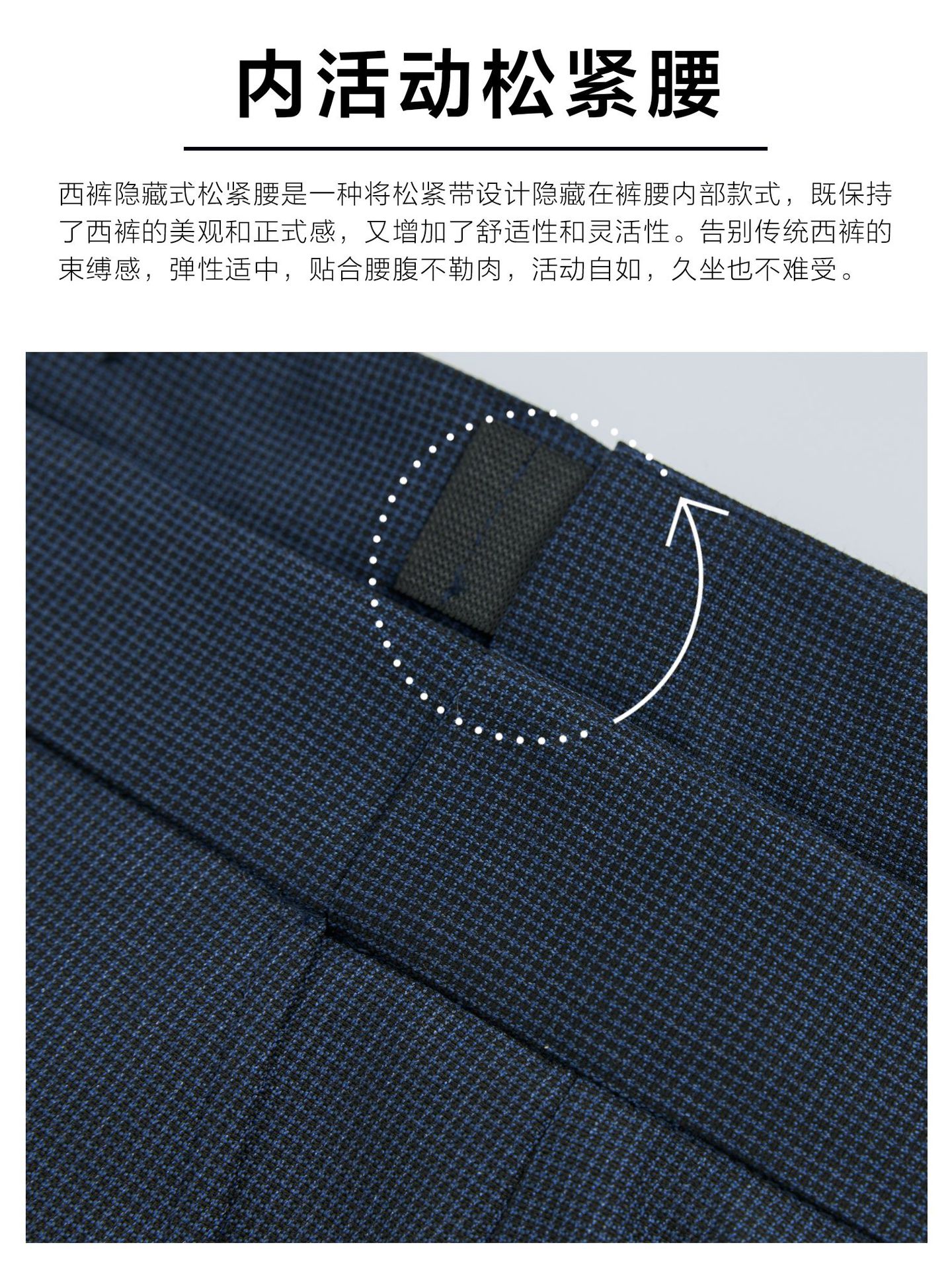 Pantalones azules tibetanos, pantalones de ropa de trabajo de mujer, pantalones recto y delgado, temperamento bancario, pantalones personalizados image 3