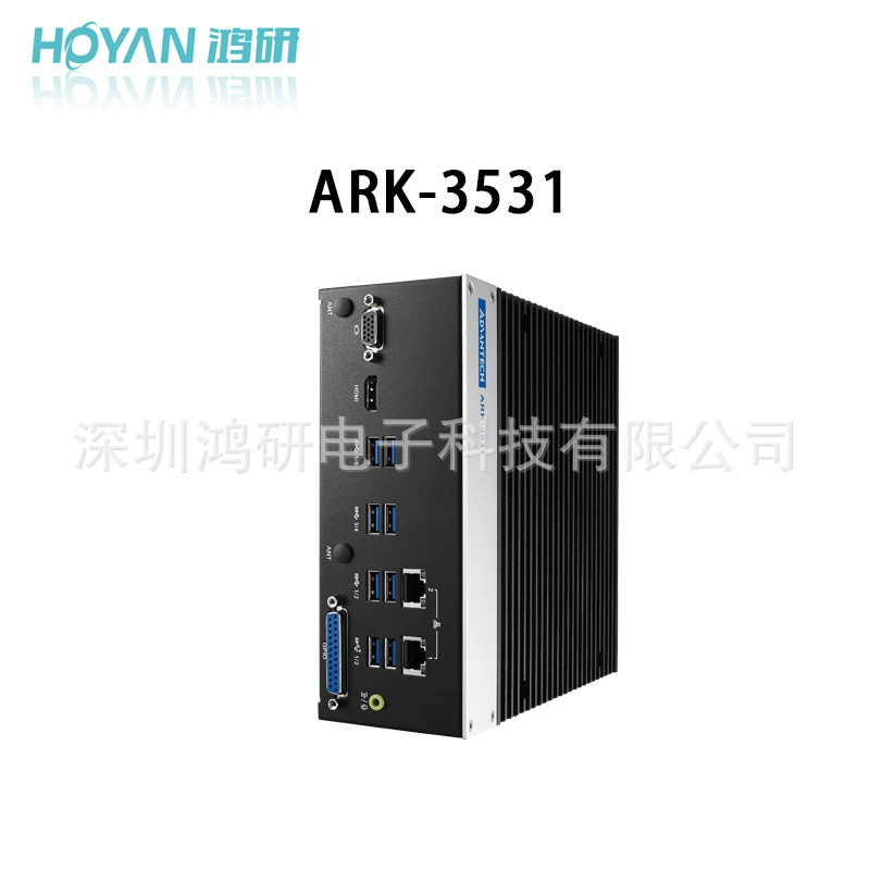 ARK-3531/i3-9100 исследовательская встроенная промышленная управляющая машина 8 последовательных портов широкий диапазон питания 36V питание HDMI+VGA