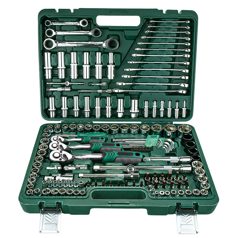 개발 소켓 래칫 렌치 조합 대형 중형 및 소형 비행 자동차 수리 자동차 수리 자동차 수리 도구 세트 전체 세트