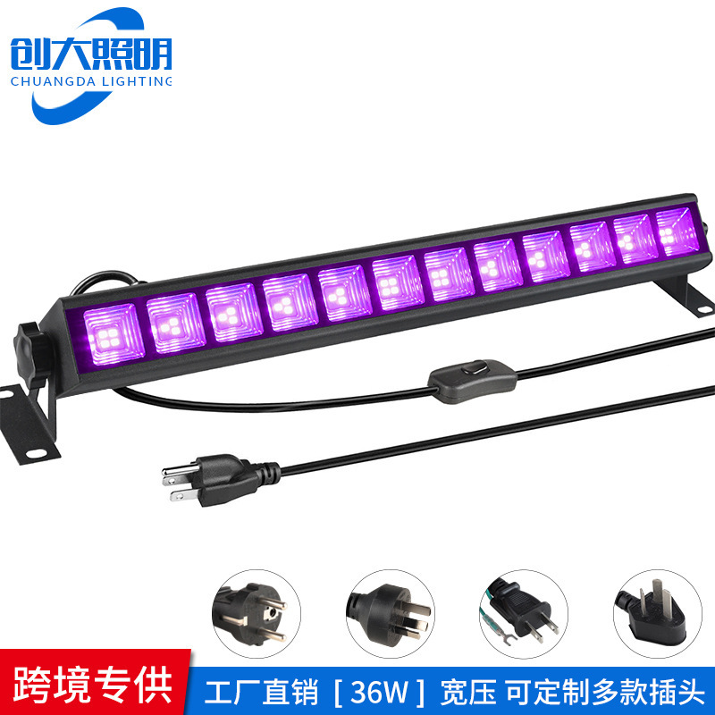 Amazon Cross Border UV Wall Washer Purple Light Strip Light Halloween Haunted House Fluorescent LED 36W 40LEDs