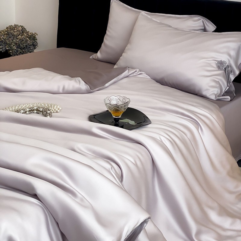 Capa de edredão verão seda gelo jogo elegante cama tencel_voghion.com