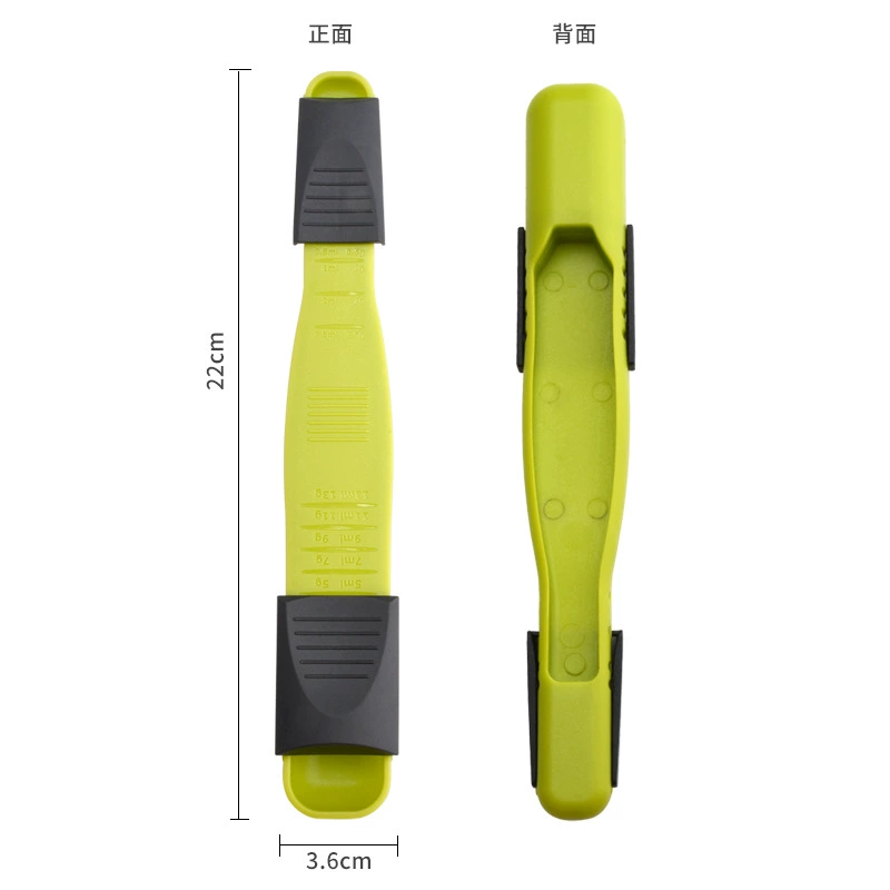 Регулируемая мерная ложка с двойной головкой и шкалой для контроля количества соли, мерная ложка для сухого молока, мерная ложка для кофе, ложка для приправ, кухонный инструмент