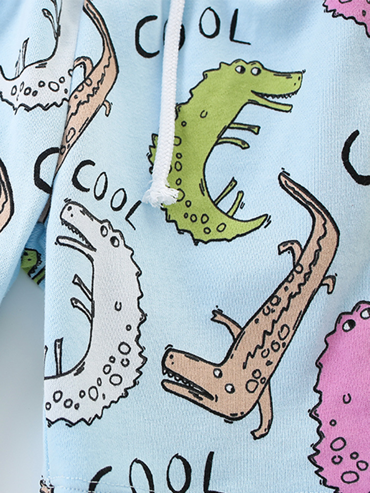 Malwee niños traje de verano nuevos niños europeos y americanos guapos chicos de dos piezas de cuello redondo pantalones de manga corta