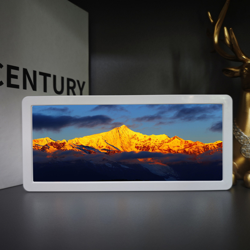 Sunshine Golden Mountain Light Painting Night Light Desktop Ancient Style Sunset Table Lamp Gift for Friends Table Decoration Chinese Style Rechargeable Model Sunshine Golden Mountain Light Painting Night Light Desktop Ancient Style Sunset Table Lamp Gift for Friends Table Decoration Chinese Style Rechargeable Model