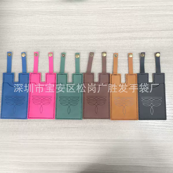 Cross-Border New Western Boot Wallet with Snap Strap Western Boots Wallet Leather