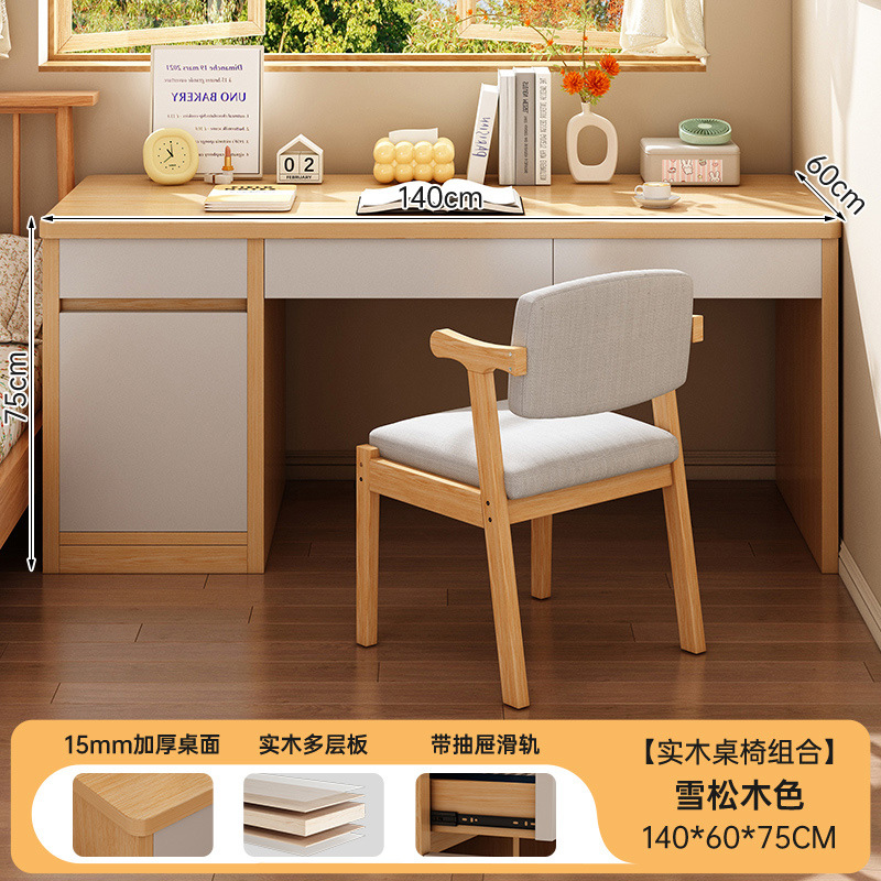 Mesa de estudio para estudiantes en el hogar dormitorio escritorio moderno escritorio dormitorio escritorio con cajón escritorio