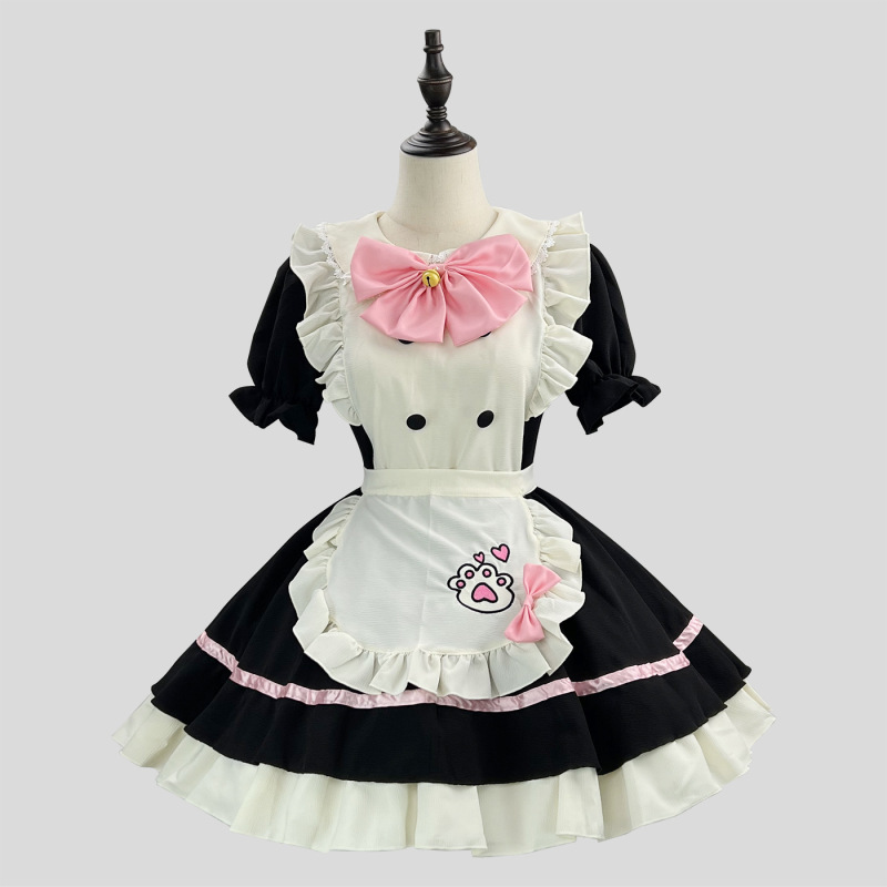 新商品クロスボーダー可愛いメイド服コスプレロリータハロウィーン女装衣装|undefined