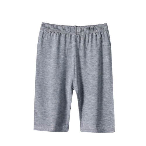 Children's Pants  Summer Baby Pants Girls' Leggings Modal Plain Safety Pants Thin Children's Five-Pocket Pants