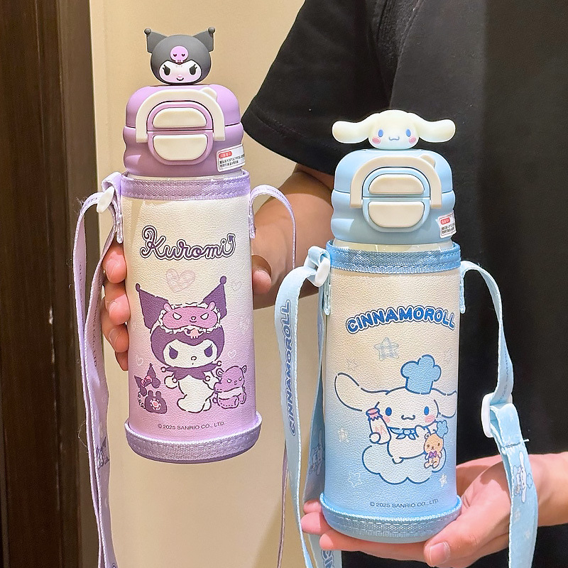 学校に行く女の子のための子供用魔法瓶カップ特別な 316 ステンレス鋼ストローケトル落下防止幼稚園ベビーダブルドリンクカップ|undefined