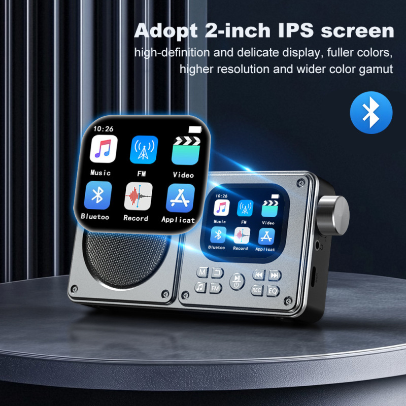 [クロスボーダー版] メーカー卸売プロフェッショナル MP3/MP4 ラジオ Bluetooth スピーカーポータブルマルチメディアプレーヤー|undefined
