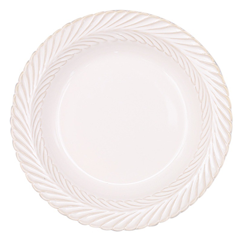 Mimosa Series Japanese-Style Household Kiln Tableware Ceramic Bowl Practical Creative Plate Wholesale Dinner Plate Set