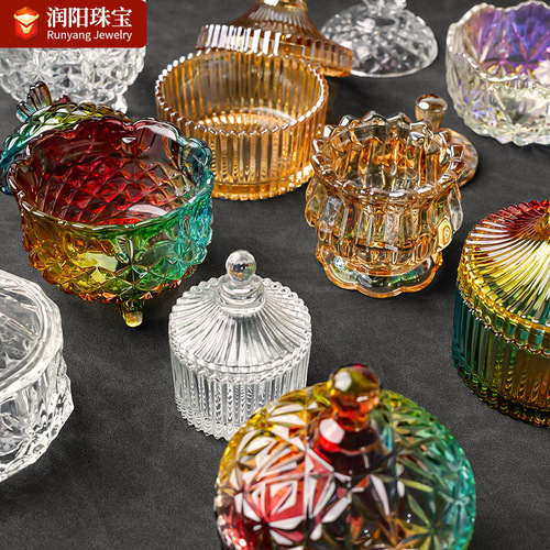 Crystal demagnetization bowl Yushouyan purified glass bowl White crystal demagnetization gravel diffuser container jewelry storage box