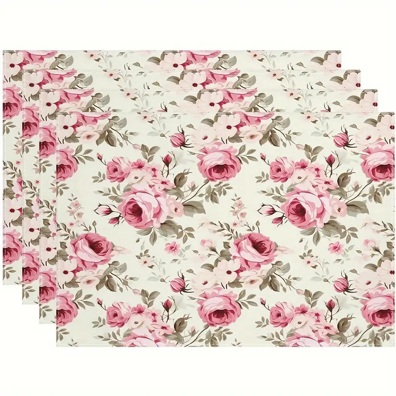 Transfronterizos lino almohadilla de mesa Aliexpress TEMU Amazon almohadilla de mesa cuadrada búfalo rojo almohadilla de Navidad Día de la Independencia