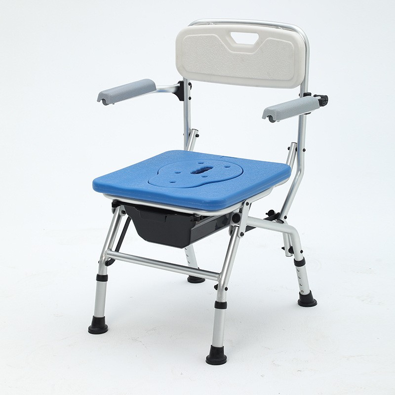 Silla de Baño Portátil de Aleación de Aluminio Plegable Antideslizante para Baño image 12