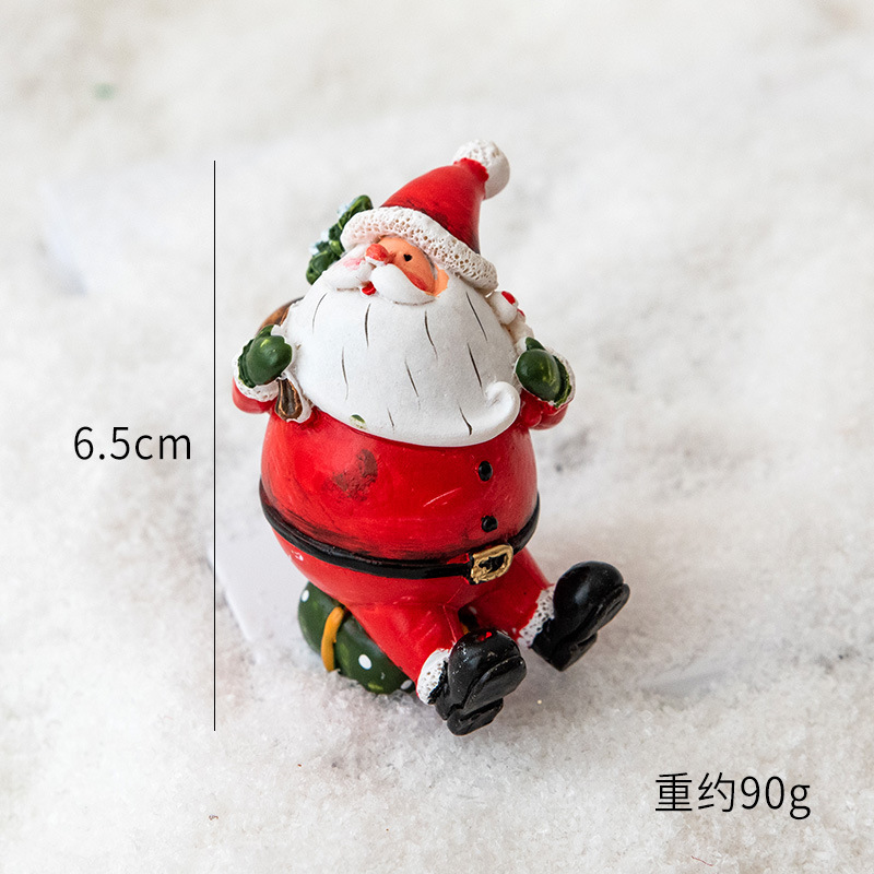 クリスマス装飾品雪だるま老人小公仔デスクトップ装飾シーン配置撮影道具クリスマス装飾|undefined