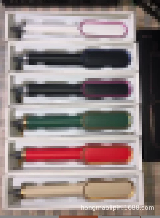 Взрывы Выпрямляющая расческа для волос Выпрямитель Отрицательный Ион не повреждает волосы Выпрямление волос плойка двойного назначения с электрическим подогревом щипцы для завивки Amazon же