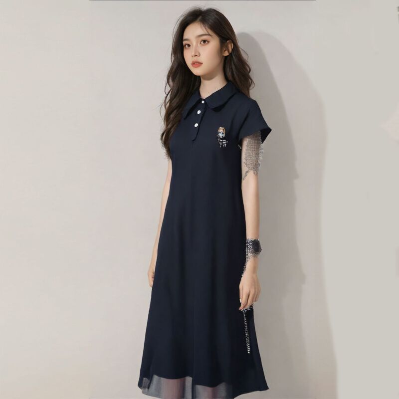 Plus Size Fat mm Loose A-Line Long Skirt Women's Summer Slimming Look Belly-Covering Casual T-Shirt Skirt Mid-Length 100kg Dress Plus Size Fat mm Loose A-Line Long Skirt Women's Summer Slimming Look Belly-Covering Casual T-Shirt Skirt Mid-Length 100kg Dress