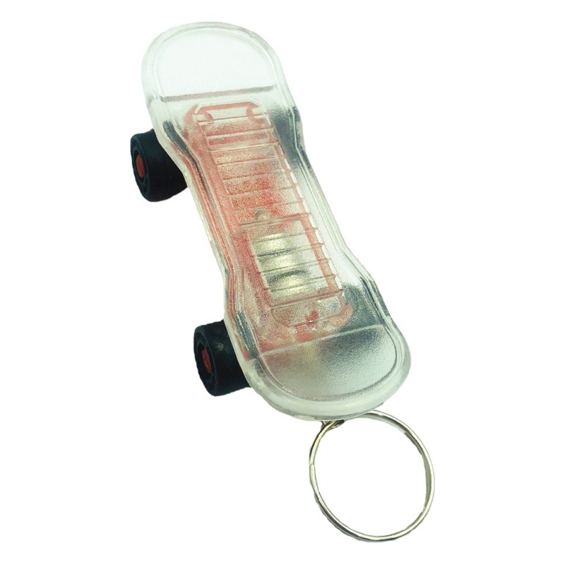 Plástico creativo transfronterizo LED luminoso scooter llavero colgante de juguete para niños pequeño regalo logotipo imprimible