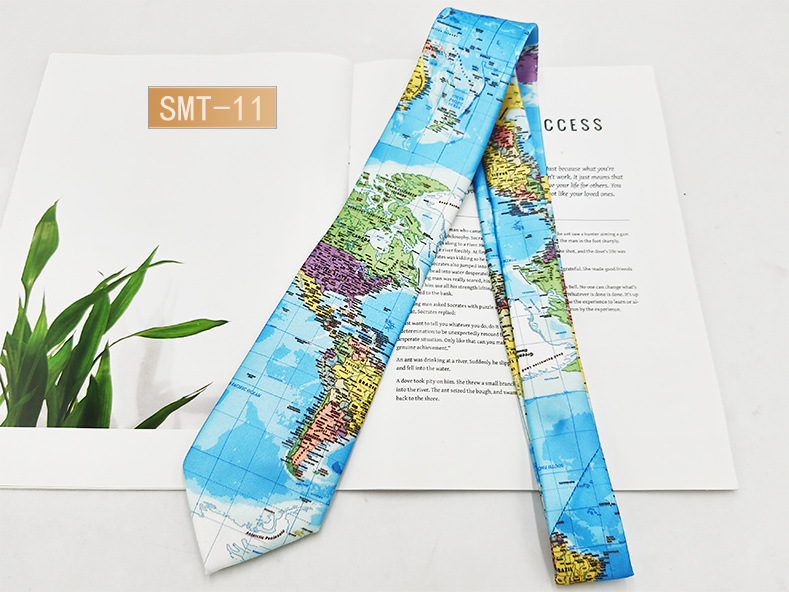 Fabricante spot impresión digital corbata de hombre estilo de Hong Kong moda retro casual animal divertido hecho a mano estilo 8cm