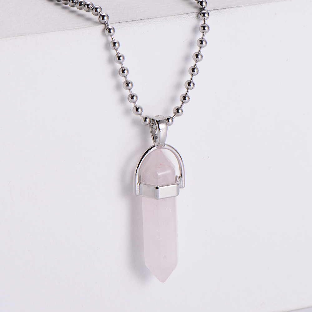 AML Hot Sale Bullet Turquoise Amethyst Black Agate Womenu0027s Natural Stone Gemstone Hexagon Prism 