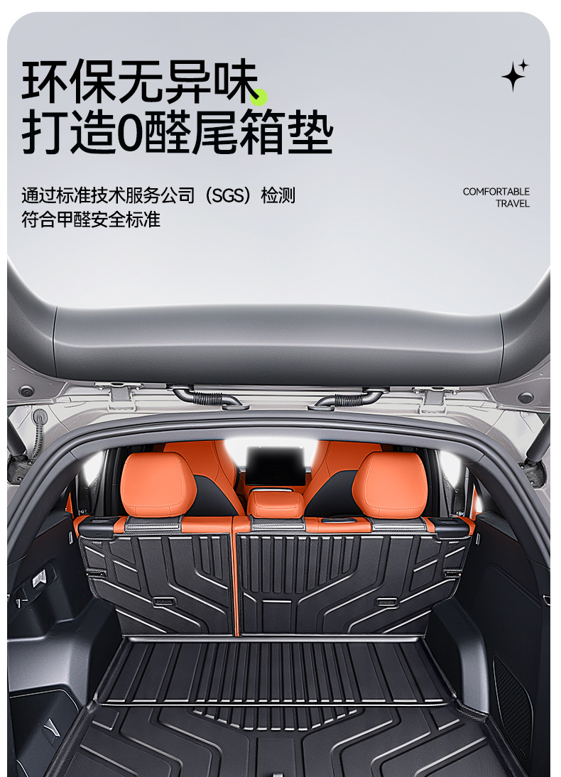 Suitable for Geely Galaxy M7 trunk mat, 26 models, TPE integrated trunk mat, car modification accessories, floor mat supplies