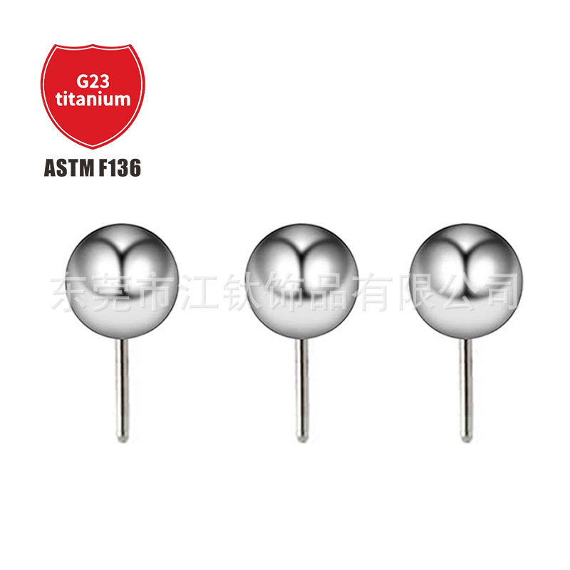 Pointed titanium steel lip stud product view