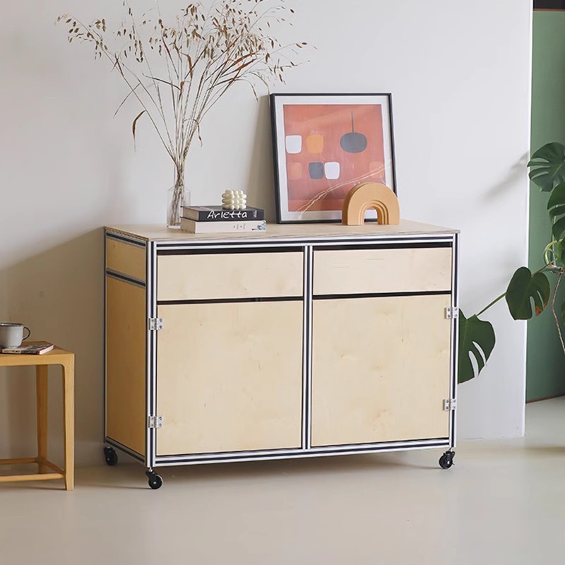 Gabinete lateral minimalista italiano, gabinete de almacenamiento de tablero marino medieval, gabinete de almacenamiento, gabinete de porche, gabinete lateral, gabinete de oficina, extraíble