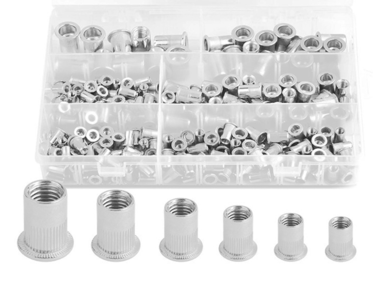 205pcs M3-M10 304不锈钢拉铆螺母组合盒装套件