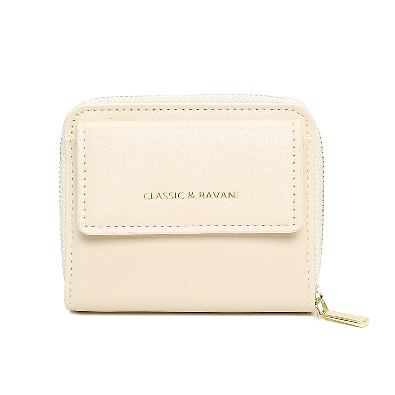 Nuevo color sólido simple bolso de cambio de damas multi-tarjeta billetera de bolso de mano multifuncional de estilo coreano para mujeres