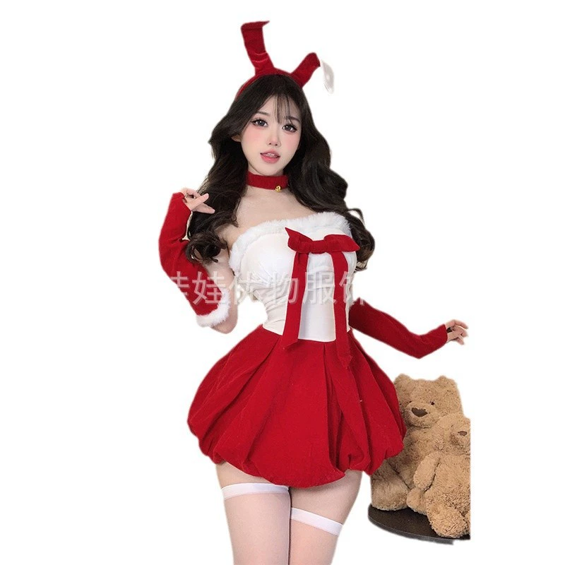 Christmas dress, set, sexy uniform, cosplay