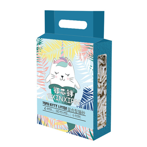Factory Wholesale Tofu Cat Litter 6L Original Green Tea Dust-Free Deodorizing Mixed Clay Cat Litter One-Time Shipment Cat Litter
