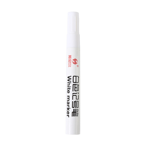 Snier white marker tire oily marker pen waterproof quick-drying single-head large-capacity paint pen