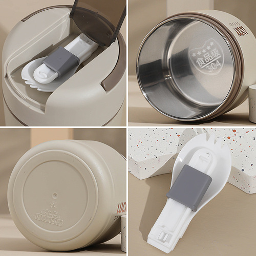 Directly supplied from the manufacturer, portable breakfast cup, removable 304 stainless steel insulated soup cup, porridge cup, sealed lunch box, gift
