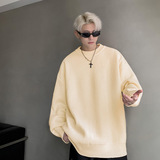 重磅秋冬男女纯色打底针织衫圆领套头半高领毛衣美式复古休闲上衣，男装针织衫/毛衣，星座614