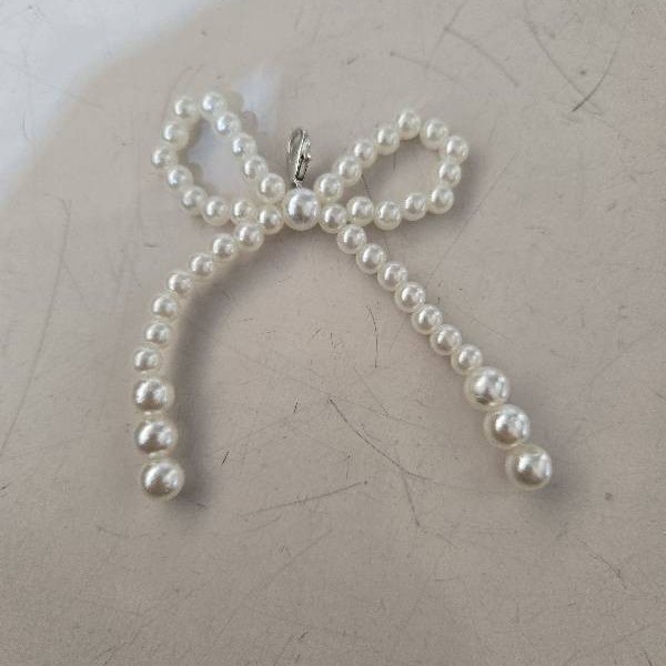 한국의 새로운 고급 질감 진주 활 신발 버클 매달려 패션 고급 작은 향기 신발 끈