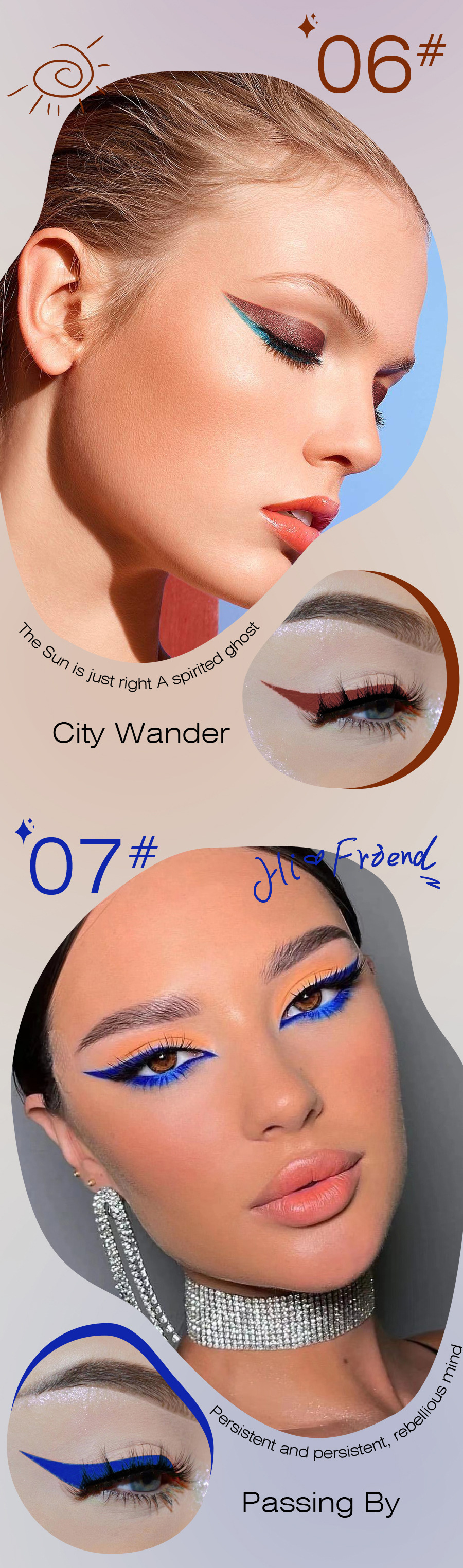 KRISTEN LEANNE Explosive Matte Fast Drying Color Eyeliner Pencil Set Performance Make-up Set_voghion.com
