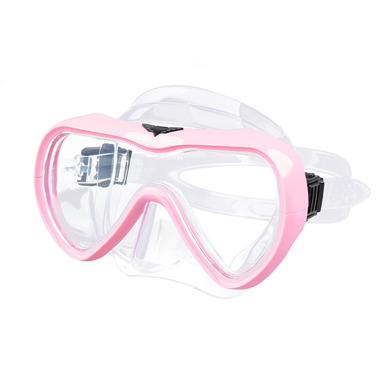 Fabricante de adultos de una sola lente anti-niebla película de vidrio templado de silicona líquida máscara de buceo gafas de buceo profundo
