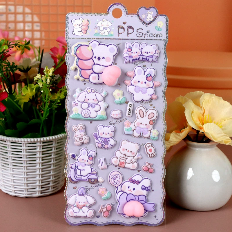 Sanrio, гель для кожи ягодиц, детская наклейка с мультфильма, антистресс, единорог, панда