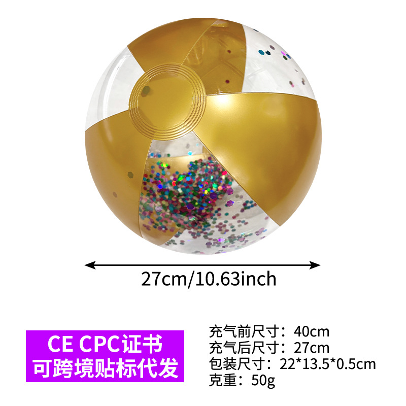 Pelota de Playa Inflable Transparente de PVC para Juegos de Agua image 15