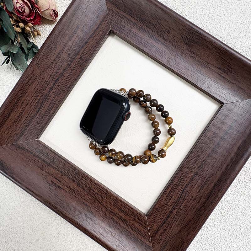 Smart Watch Strap Suitable for Iwatchs10 Xiaomi 10 Series Tiger Eye Small Goldfish Simple and Cute Elastic Strap Smart Watch Strap Suitable for Iwatchs10 Xiaomi 10 Series Tiger Eye Small Goldfish Simple and Cute Elastic Strap