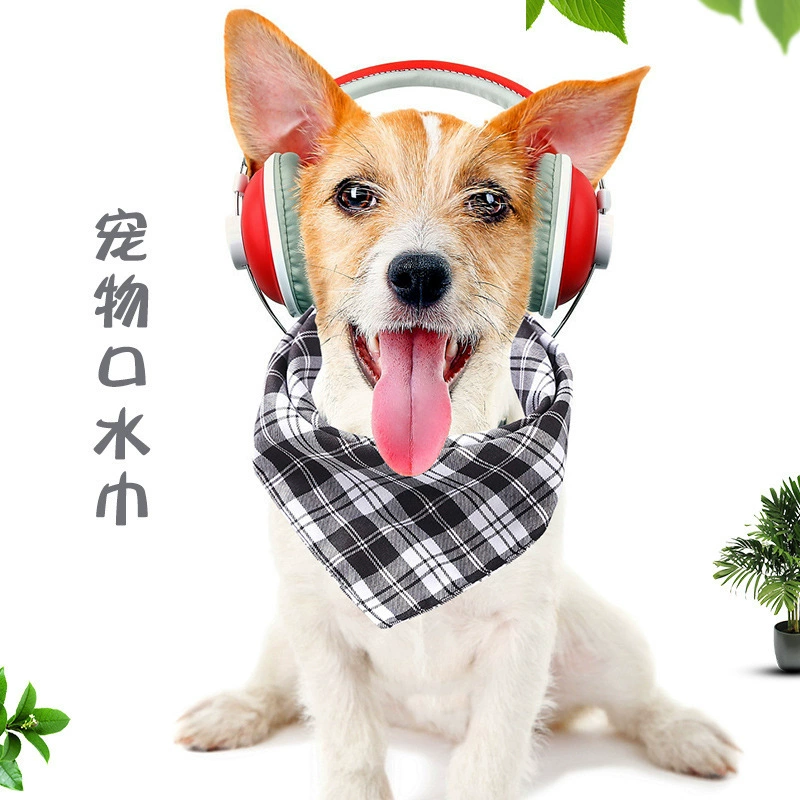 2100171 животное двойной треугольник полотенце плюшевый мех собака Слюна полотенце большая собака шарф квадратный шарф