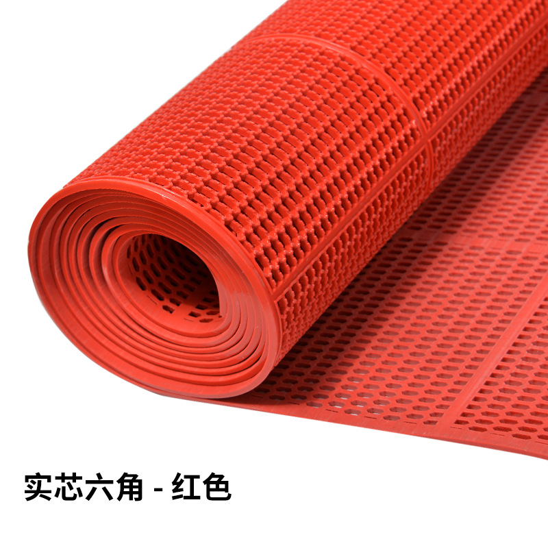 Hexagonal, red